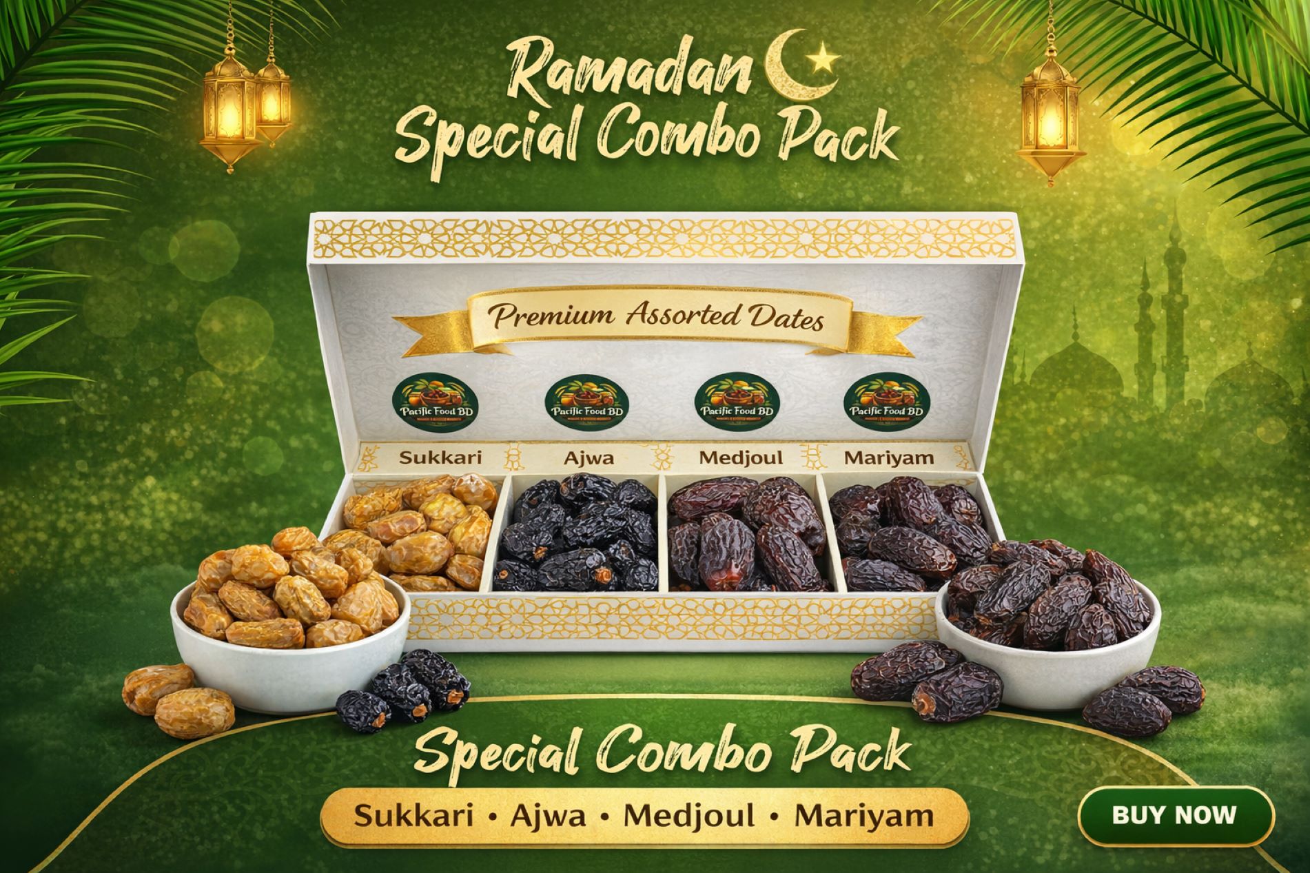 Combo Pack Dates-1 Kg / কম্বো প্যাক -১কেজি